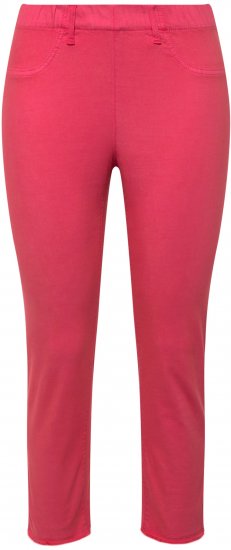 Ulla Popken Stretch Blend Bengaline Pants Light Pink - Kavbojke & Hlače v Velikih Številkah – Plus Size - 