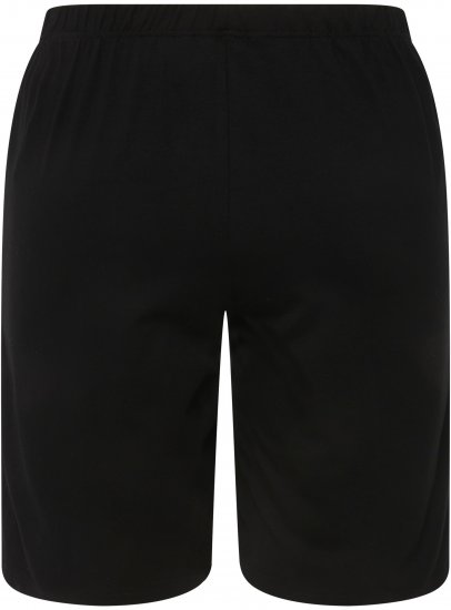 Ulla Popken Stretch Knit Bermuda Shorts Black - Kavbojke & Hlače v Velikih Številkah – Plus Size - 