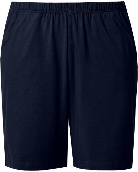 Ulla Popken Stretch Knit Bermuda Shorts Blue - Kavbojke & Hlače v Velikih Številkah – Plus Size - 