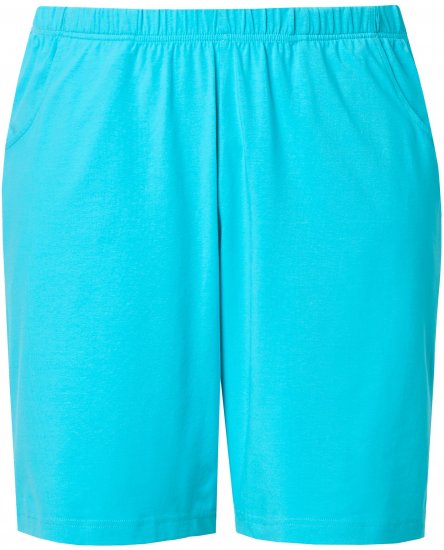 Ulla Popken Stretch Knit Bermuda Shorts Blue - Kavbojke & Hlače v Velikih Številkah – Plus Size - 
