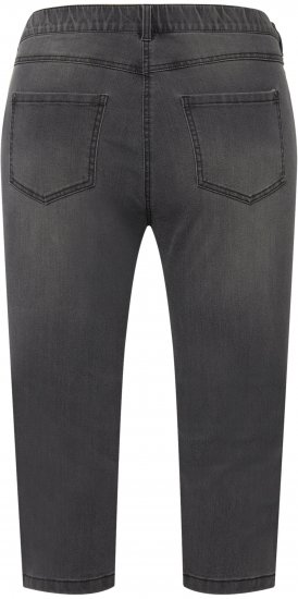 Ulla Popken Basic Capri Sarah Fit Jeans Gray - Kavbojke & Hlače v Velikih Številkah – Plus Size - 