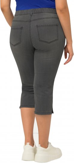 Ulla Popken Basic Capri Sarah Fit Jeans Gray - Kavbojke & Hlače v Velikih Številkah – Plus Size - 