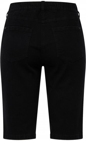 Ulla Popken Basic Denim Mandy Bermuda Shorts Black - Kavbojke & Hlače v Velikih Številkah – Plus Size - 