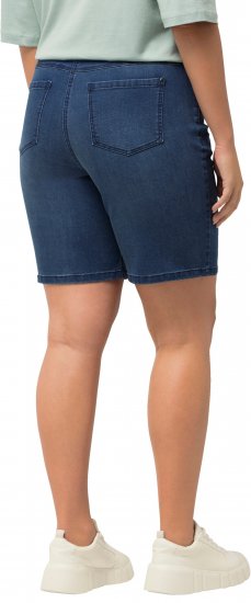 Ulla Popken Basic Denim Mandy Bermuda Shorts Light Blue Denim - Kavbojke & Hlače v Velikih Številkah – Plus Size - 