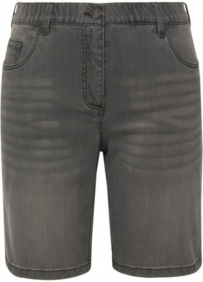 Ulla Popken Basic Denim Mandy Bermuda Shorts Denim Blue - Kavbojke & Hlače v Velikih Številkah – Plus Size - 