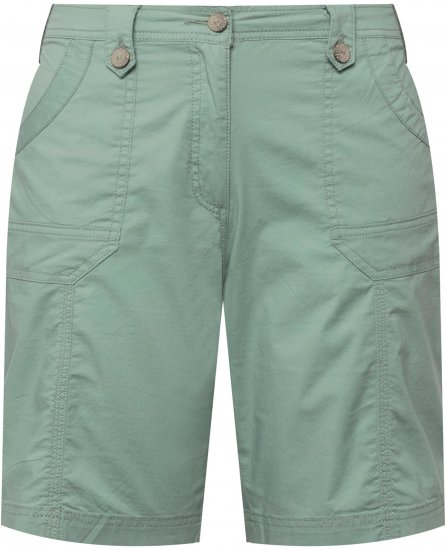 Ulla Popken Cargo Bermuda Shorts Light Moss Green - Kavbojke & Hlače v Velikih Številkah – Plus Size - 