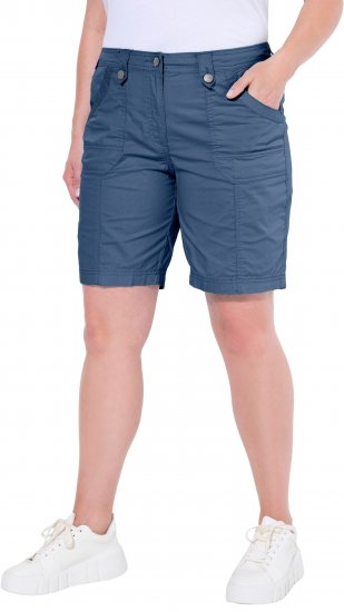 Ulla Popken Cargo Bermuda Shorts Atlantic Blue - Kavbojke & Hlače v Velikih Številkah – Plus Size - 