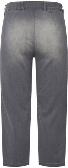 Ulla Popken Cropped Stretch Blend Mony Jeans Denim Blue - Kavbojke & Hlače v Velikih Številkah – Plus Size - 
