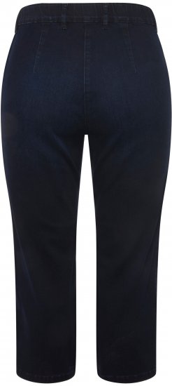 Ulla Popken Cropped Stretch Blend Mony Jeans Denim Blue - Kavbojke & Hlače v Velikih Številkah – Plus Size - 