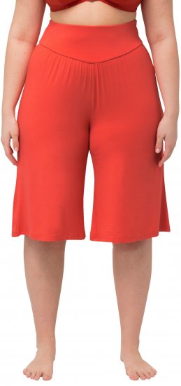 Ulla Popken Wide Leg Flared Bermuda Shorts - Kavbojke & Hlače v Velikih Številkah – Plus Size - 