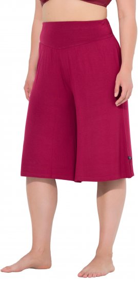 Ulla Popken Wide Leg Flared Bermuda Shorts - Kavbojke & Hlače v Velikih Številkah – Plus Size - 