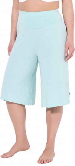 Ulla Popken Wide Leg Flared Bermuda Shorts Blue - Kavbojke & Hlače v Velikih Številkah – Plus Size - 