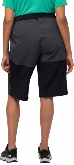 Ulla Popken Water Repellent Nordic Walking Shorts Black - Kavbojke & Hlače v Velikih Številkah – Plus Size - 