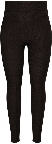 Ulla Popken Textured High Waisted Leggings Grey - Kavbojke & Hlače v Velikih Številkah – Plus Size - 