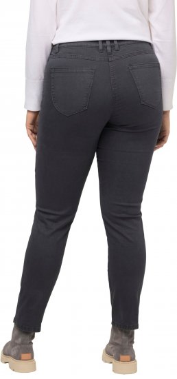 Ulla Popken Stretch Fit 6 Pocket Cargo Pants Black - Kavbojke & Hlače v Velikih Številkah – Plus Size - 