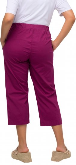 Ulla Popken Cropped Ruby Fit Pants Magnolia Red - Kavbojke & Hlače v Velikih Številkah – Plus Size - 