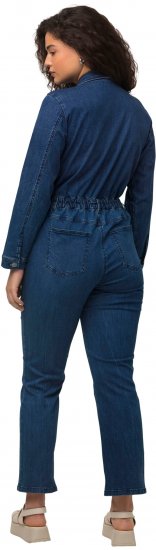 Ulla Popken Denim Boiler Suit Blue Denim - Kavbojke & Hlače v Velikih Številkah – Plus Size - 