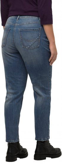Ulla Popken Thermal Mom Jeans Blue Denim - Kavbojke & Hlače v Velikih Številkah – Plus Size - 