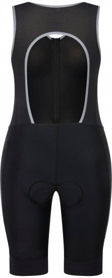 Ulla Popken Padded Cycling Zip Front Bodysuit Black - Kavbojke & Hlače v Velikih Številkah – Plus Size - 