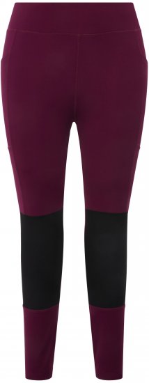 Ulla Popken High Waisted Hiking Leggings Purple - Kavbojke & Hlače v Velikih Številkah – Plus Size - 
