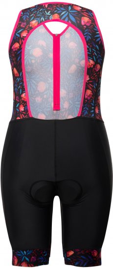Ulla Popken Functional Padded Zip Front Cycling Leotard Black - Kavbojke & Hlače v Velikih Številkah – Plus Size - 