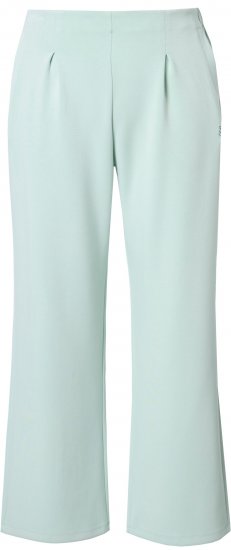 Ulla Popken Box Pleat Stretch Fit Yoga Pants Light Blue - Kavbojke & Hlače v Velikih Številkah – Plus Size - 