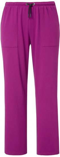 Ulla Popken Straight Leg Joggers Purple - Kavbojke & Hlače v Velikih Številkah – Plus Size - 