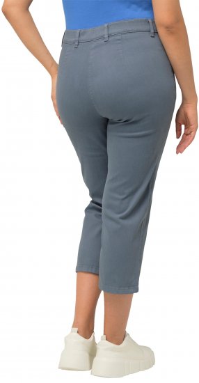 Ulla Popken Cropped Stretch Fit Mony Pants Light Sapphire - Kavbojke & Hlače v Velikih Številkah – Plus Size - 