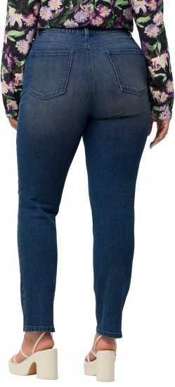Ulla Popken Sammy Destroy 5 Pocket Jeans Blue Denim - Kavbojke & Hlače v Velikih Številkah – Plus Size - 