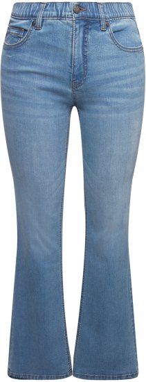 Ulla Popken Bootcut Marie Jeans Light Blue Denim - Kavbojke & Hlače v Velikih Številkah – Plus Size - 
