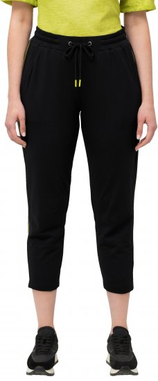 Ulla Popken Decorative Seam Sweatpants Black - Kavbojke & Hlače v Velikih Številkah – Plus Size - 