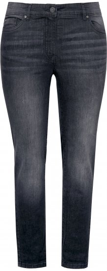 Ulla Popken Rhinestone Detail Stretch Fit Jeans Black - Kavbojke & Hlače v Velikih Številkah – Plus Size - 