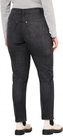 Ulla Popken Rivet Detail Mom Jeans Denim Blue - Kavbojke & Hlače v Velikih Številkah – Plus Size - 