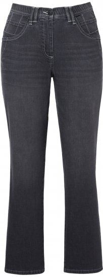 Ulla Popken Wide Leg Mandy Jeans Black - Kavbojke & Hlače v Velikih Številkah – Plus Size - 