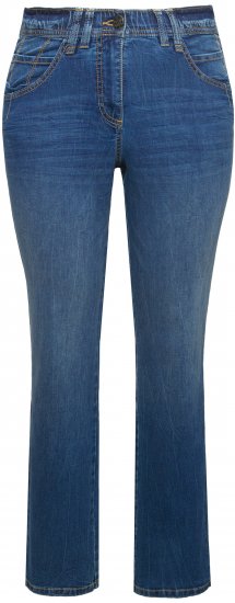 Ulla Popken Wide Leg Mandy Jeans Blue - Kavbojke & Hlače v Velikih Številkah – Plus Size - 