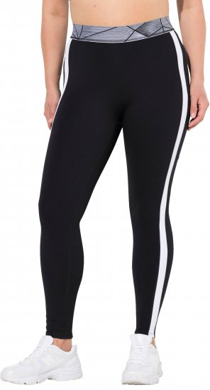 Ulla Popken High Waisted Leggings Black - Kavbojke & Hlače v Velikih Številkah – Plus Size - 