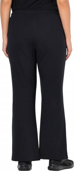 Ulla Popken Tracksuit Pants Black - Kavbojke & Hlače v Velikih Številkah – Plus Size - 