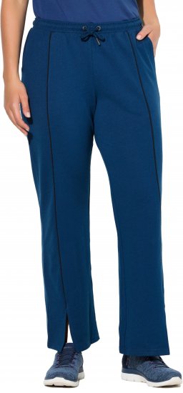Ulla Popken Tracksuit Pants Blue - Kavbojke & Hlače v Velikih Številkah – Plus Size - 