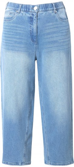 Ulla Popken Tapered Leg Mom Jeans Blue - Kavbojke & Hlače v Velikih Številkah – Plus Size - 