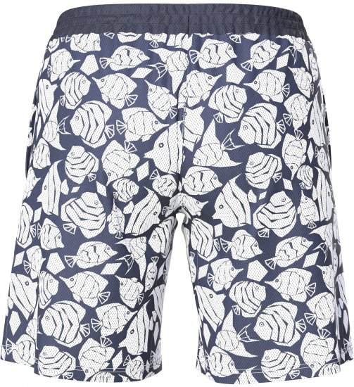 Ulla Popken Angelfish Mesh Shorts Blue - Kavbojke & Hlače v Velikih Številkah – Plus Size - 