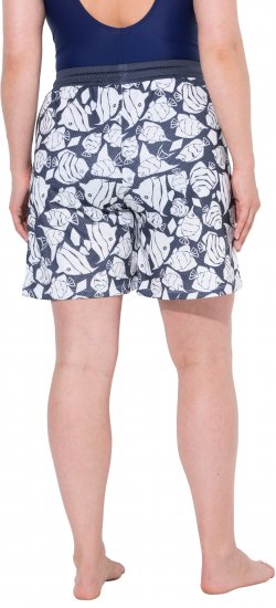 Ulla Popken Angelfish Mesh Shorts Blue - Kavbojke & Hlače v Velikih Številkah – Plus Size - 