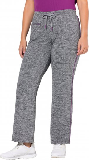 Ulla Popken Quick Drying Jogging Pants Grey - Kavbojke & Hlače v Velikih Številkah – Plus Size - 