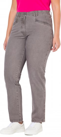 Ulla Popken Tapered Leg Mony Pants Black - Kavbojke & Hlače v Velikih Številkah – Plus Size - 
