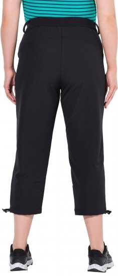 Ulla Popken Ultra Light Triple Function Cropped Softshell Pants Black - Kavbojke & Hlače v Velikih Številkah – Plus Size - 