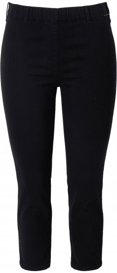 Ulla Popken Cropped Jeggings Black - Kavbojke & Hlače v Velikih Številkah – Plus Size - 