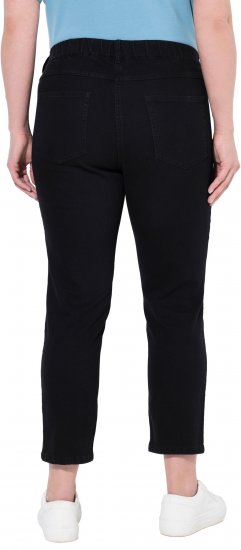 Ulla Popken Cropped Jeggings Black - Kavbojke & Hlače v Velikih Številkah – Plus Size - 
