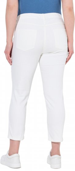 Ulla Popken Cropped Jeggings Snow White - Kavbojke & Hlače v Velikih Številkah – Plus Size - 