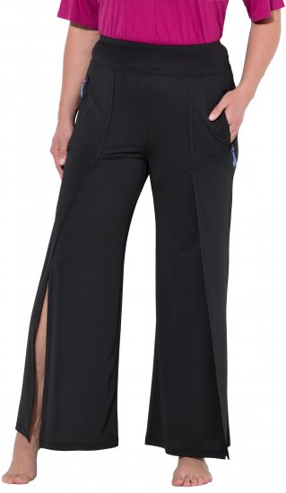 Ulla Popken Split Leg Uv Protective Pants Black - Kavbojke & Hlače v Velikih Številkah – Plus Size - 
