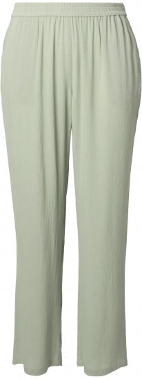 Ulla Popken Elastic Waist Crepe Pants Light Moss Green - Kavbojke & Hlače v Velikih Številkah – Plus Size - 