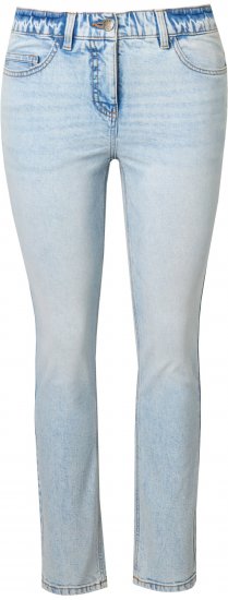 Ulla Popken Slim Leg Stretch Fit Jeans Light Blue Denim - Kavbojke & Hlače v Velikih Številkah – Plus Size - 